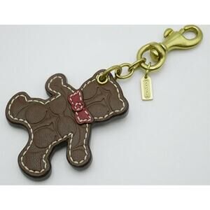 Coach Teddy Bear keychain Charm